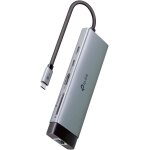 Uh9120c hub usb c 9 en 1, 1 hdmi 4k @60hz, 1 gigabit ethernet, sd et microsd uhs - i, 1 pd 100w, 1 usb ...