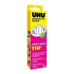 Uhu recharde de colle low melt, 125 g, transparent, pour