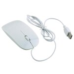 Ultra thin usb souris 1600dpi souris optique filaire pour pc portable - imitation d'apple souris filaire ...