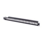 Uniformatic - tableau de connexions - cat 6a - ftp - rj - 45 x 24 - noir - 1u - 19