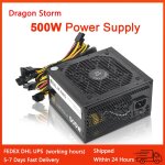 Unit pc de jeu atx psu max 500w, 120mm, ventilateur silencieux, 24 broches, 12v, 80plus gold, alimentation ...