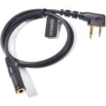Universal two way radio audio adapter cable 3. 5 female to midland connector cable compatible with midland ...