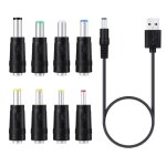 Universel 5v dc c�ble d'alimentation usb � dc 5. 5x2. 1mm 3. 5mm 4. 0mm 4. 8mm 6. 4mm cordon de recharge ...