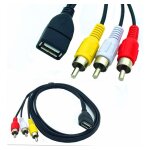 Ur20315ak - câble adaptateur usb femelle vers 3 rca av Ur20315ak - câble adaptateur usb femelle vers 3 rca av