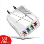 (us white) 3a eu us plug usb chargeur multi port 4 usb charge rapide 3. 0 pour adaptateur de téléphone ... (us white) 3a eu us plug usb chargeur multi port 4 usb charge rapide 3. 0 pour adaptateur de téléphone ...