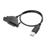 Usb 2. 0 � mini sata ii 7 + 6 13pin adaptateur convertisseur c�ble vis style stable pour ordinateur portable ...
