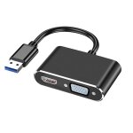 Usb 3. 0 a compatibles hdmi vga convertisseur usb dock station moyeu 5gbps c�ble adaptateur pour t�l�phone ...