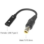 Usb 3. 1 type c usb c chargeur pour ordinateur portable adaptateur secteur convertisseur usb type c femelle ...