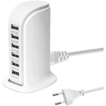 Usb charger, 30w 6 usb ports desktop charging dock, usb hub, usb wall charger for iphone 12 / 13 / 14 ...