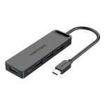 Usb - c 3. 0 hub to 4 ports with power adapter vention tgkbd 0. 5m black