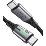 Usb c cable, 0. 3m 100w pd 5a usb c cable fast charge qc 4. 0 charger type c nylon braided for iphone ...