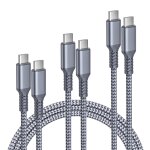Usb c cable iphone 16 15 pro max, usb c to type c charger cable 100w 1m / 2m / 3m 3 pack, fast power ...