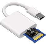 Usb c card reader, micro sd card reader type c for iphone, usb - c to sd type - c card reader adapter ...