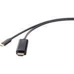 Usb - c / hdmi c�ble adaptateur usb - c m�le, fiche m�le hdmi - a 1. 80 m noir uhd 4k @ 60 hz rf - 4531592 ...