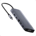Usb - c hub (14 - in - 1, triple display), triple cran, hdmi 4k @ 60 hz avec 100 w max, ports de donnes ...
