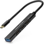 Usb c hub 4 ports distributeur - (1x usb3. 0 / 3x usb2. 0) boîtier en aluminium, 15cm, pour pc, ordinateur ... Usb c hub 4 ports distributeur - (1x usb3. 0 / 3x usb2. 0) boîtier en aluminium, 15cm, pour pc, ordinateur ...