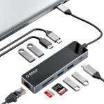Usb c hub, adaptateur multiport 10 en 1, station d'accueil avec pd 100 w, hdmi 4k a 30 hz, usb3. 04, ...