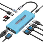 Usb c hub station d'accueil double moniteur, triple affichage 11 en 1 thunderbolt dock pour ordinateur ...