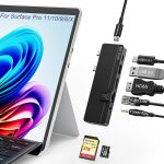 Usb c hub pour surface pro 11 / 10 / 9 / 8 / x, surface pro 11 adaptateur avec usb c thunerbolt 4 (8k ... Usb c hub pour surface pro 11 / 10 / 9 / 8 / x, surface pro 11 adaptateur avec usb c thunerbolt 4 (8k ...