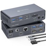 Usb c kvm docking station 4k60hz hdmi kvm switch 2 pc 2 monitor edid 12 - in - 1 pour deux ordinateurs ... Usb c kvm docking station 4k60hz hdmi kvm switch 2 pc 2 monitor edid 12 - in - 1 pour deux ordinateurs ...