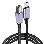 Usb c printer cable 3ft usb b to usb c cble compatible avec midi, piano, macbook pro, ipad pro, hp canon ...