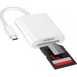 Usb c sd card reader, sd card reader, sd to usb type c otg adapter compatible with iphone 15 / pro max ...
