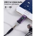 Usb type c to 3. 5mm headphone adapter, usb type c to 3. 5mm headphone jack, usb c dac adapter for iphone ...