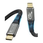 Usb c to usb c cable 0. 5m, usb4 cable with thunderbolt 4 cable, 40gbps data transfer, usb c cable fast ...