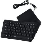 - usb clavier franais pliable azerty en silicone 103 touches, clavier souple etanche compatible avec ...