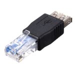 Usb type a femelle pour rj45 mle adaptateur ethernet routeur connecteur fiche socket
