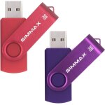 Usb flash drive 32 gb pack of 2 usb 2. 0 swivel flash drive storage memory stick pendrive (32 gb red ...