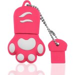 Usb flash drive 64 gb, pen drive usb 2. 0 64 gb portable cat paw memory stick for pc, tablet, gift (pink) ...