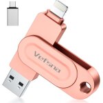 Usb flash drive for iphone, usb c 256gb apple certified lightning flash drive usb 3. 0 photo stick external ...