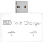 Usb hub portable charger splitter pour double appareil facture pour les voyageurs adaptateur hub usb2. ...