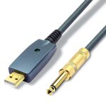Usb  interface de cble de guitare mle  6. 35mm jack accessoires de guitare lectrique connecteur ...
