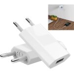 Usb mains charger (5w 5v 1a), 2 pieces universal adapter with usb c plug for phone, pad, smartwatch, ...