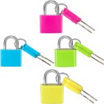 Utigh - lot de 4 cadenas multicolores durables pour valises, sacs à dos, boîtes, armoires et sacs d'ordinateur ... Utigh - lot de 4 cadenas multicolores durables pour valises, sacs à dos, boîtes, armoires et sacs d'ordinateur ...