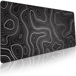 Utigh - tapis de souris minimaliste avec motif carte topographique u2013 contour étendu grand bord cousu ... Utigh - tapis de souris minimaliste avec motif carte topographique u2013 contour étendu grand bord cousu ...