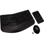 V7 ckw400uk - ensemble de clavier, souris et pav� num�rique - sans fil - 2. 4 ghz - r. - u. - noir