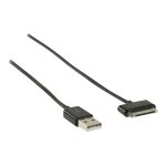 Valueline - cble de chargement / de donnes - apple dock mle pour usb mle - 1 m - noir - pour apple ...