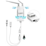 Vap11s - 5g 5ghz industrial wifi bridge repeater with ethernet splitter, wifi rj45 1 male to 2 cat5 lan ...