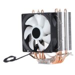 Ventilateur de processeur 4 tubes 90 mm 3 broches avec eclairage rvb colore pour intel lga775 / 1155 ... Ventilateur de processeur 4 tubes 90 mm 3 broches avec eclairage rvb colore pour intel lga775 / 1155 ...