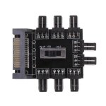 Ventilateur de refroidissement hub pc sata 1, rpartiteur multidirectionnel, adaptateur de vitesse 3 ...