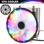 Ventilateur de refroidissement led pour processeur intel socket lga 1156 / 1155 / 775 amd, 1 pice, haute ...