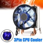 Ventilateur de refroidissement pour processeur intel socket lga1156 / lga1155 / lga775 am3 amd, led, ...