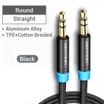 Vention cble audio jack 3, 5 mm 3, 5 mle vers mle cble audio 90 degrs a angle droit cble auxiliaire ...