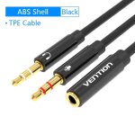 Vention cble auxiliaire 3, 5 mm audio y cble rpartiteur jack 3, 5 femelle vers double mle ecouteur ...