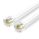 Vention cble tlphonique rj11 rj11 mle vers mle 6p4c cordon de ligne tlphonique pour modem dsl ...