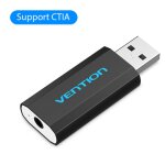 Vention carte son usb interface audio usb externe adaptateur de carte son 3, 5 mm pour ordinateur portable ...