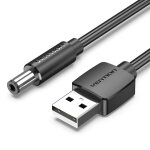 Vention ceybf cble lectrique noir 1 m usb a dc 5. 5mm